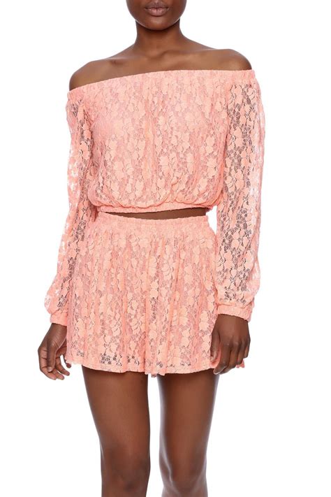 Dancing Top Pink Lace Crop Top Lace Crop Tops Long Sleeve Tops