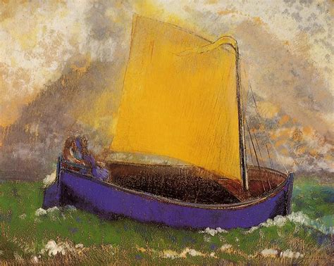 The Mysterious Boat Painting Odilon Redon Oil Paintings Boat