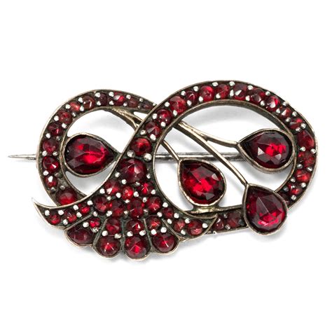 Pin Auf Antique Garnet Jewellery