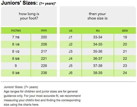 Crocs Size Chart For Kids