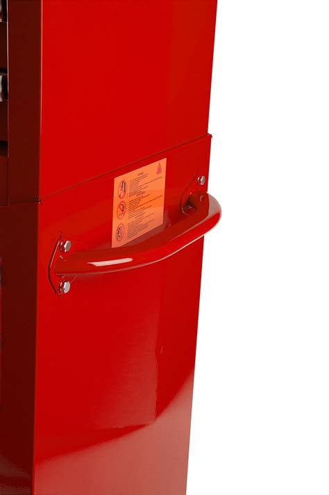 WESTWARD Gloss Red Heavy Duty Rolling Tool Cabinet 42 In Overall