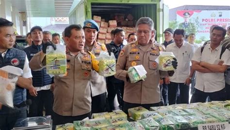 Polda Jateng Ungkap 52 Kg Sabu Dan 35 000 Ekstasi Jaringan Nasional