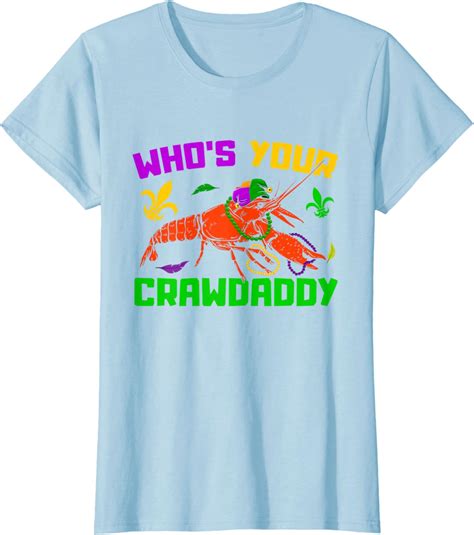 Whos Your Crawdaddy Crawfish Jester Beads Funny Mardi Gras T Shirt