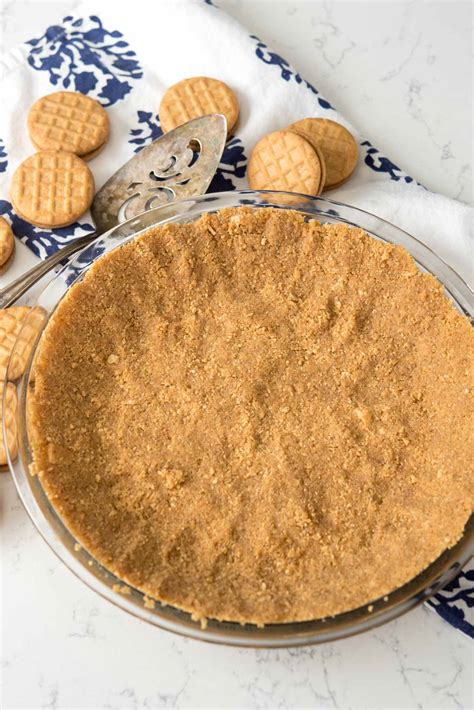 Easy No-Bake Peanut Butter Cookie Crust - Crazy for Crust