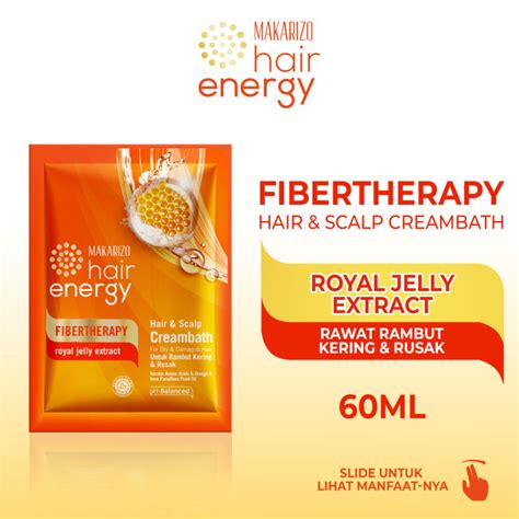 Makarizo Hair Energy Fibertherapy Hair Scalp Creambath Royal Jelly