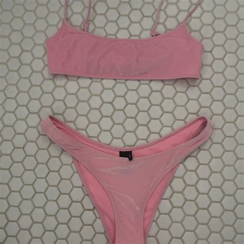 Traingl Pink Dreamland Bikini Size Small Top And Depop