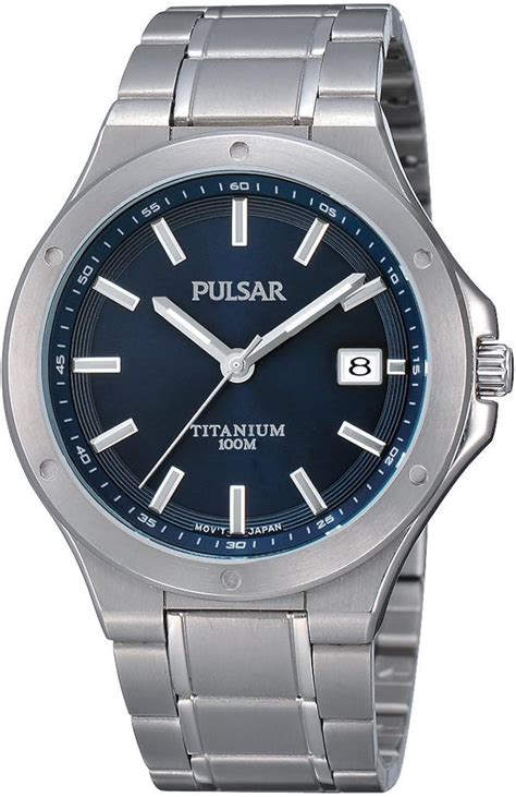 Pulsar Uhren Herren Armbanduhr Xl Modern Analog Quarz Titan Ps X