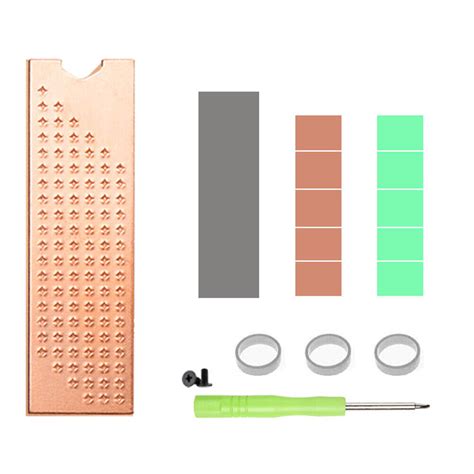 Copper Heat Sink With Thermal Silicone Pad Radiator For M 2 2280 SSD