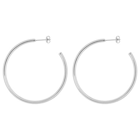 Classic Big Hoops 45mm Silver Moonloft