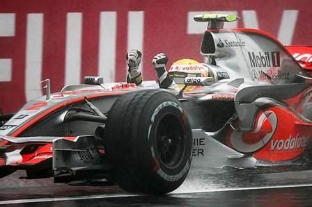 Lewis Hamilton wins the 2007 Japanese Grand prix in the rain for McLaren-Mercedes. The race had ...