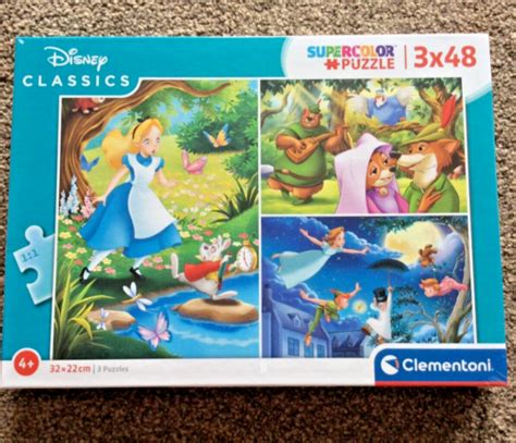 Clementoni Disney Classics Supercolor Puzzles 3 X 48 Pieces Ebay