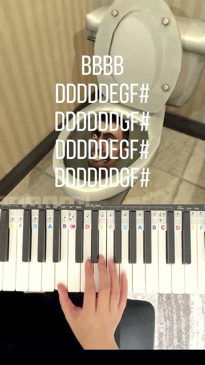 Skibidi Toilet Dafuqboom Piano Fingers And Hands Tutorial