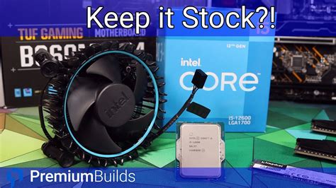 Does Stock Suck Testing The New Intel Cpu Cooler With The I5 12th Generation Youtube