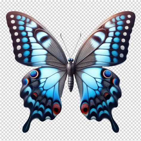 Borboleta Isolada Em Fundo Transparente Psd Premium