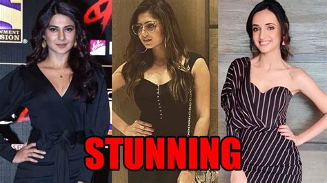 Jennifer Winget Drashti Dhami Sanaya Irani Stunning In A Lbd