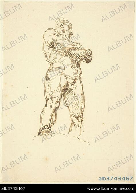 Bertel Thorvaldsen Circle Of A Heroic Male Nude Dimensions Sheet