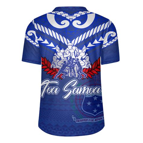 Samoa Custom Personalised Rugby Jersey Toa Samoa Tribal Pattern