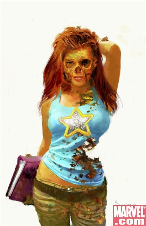 MARVEL ZOMBIES HC MARY JANE ZOMBIE COVER Comic Art Community GALLERY