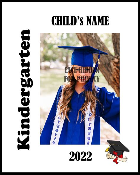 Printable Custom Kindergarten Graduation Photo File Etsy