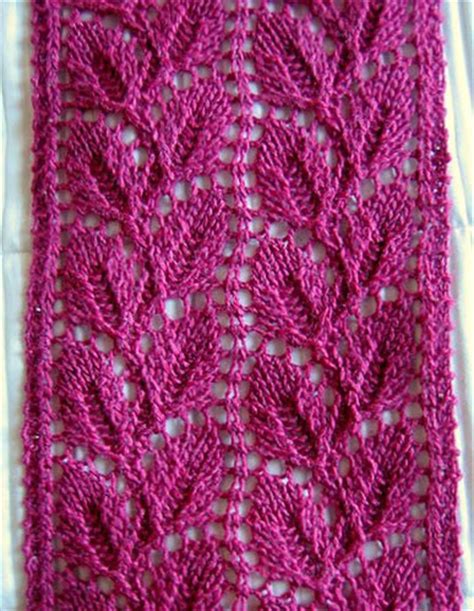 Amazing Knitting Liesel Lace Leaf Scarf Free Pattern