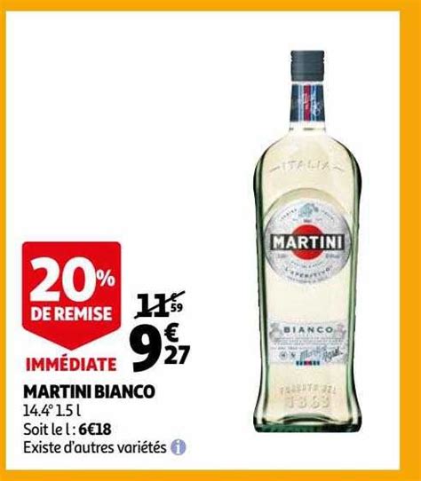 Promo Martini Bianco Chez Auchan ICatalogue Fr