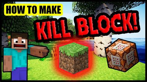 Minecraft How To Make Kill Block Xboxpsswitchwin10 Youtube