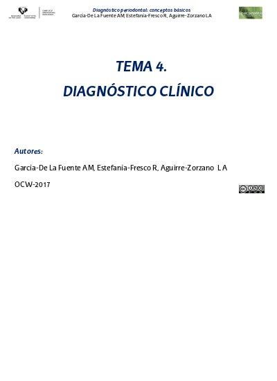 Tema Diagn Stico Cl Nico