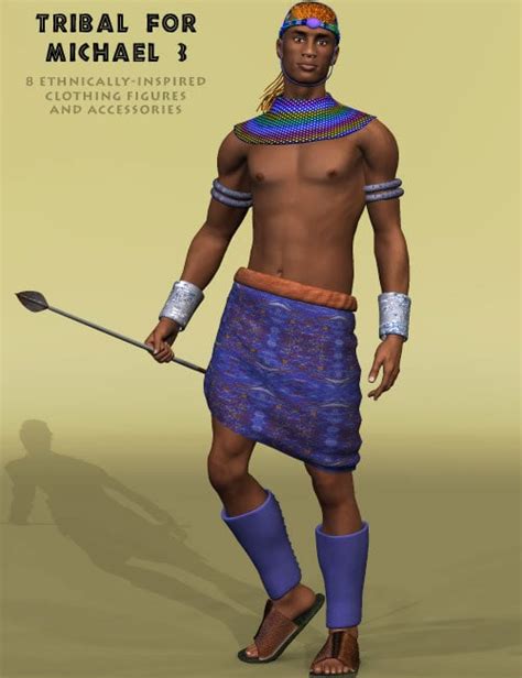 Tribal Clothing for Michael 3 | Daz 3D