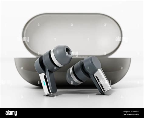 Generic bluetooth headphones isolated on white. 3D illustration Stock ...