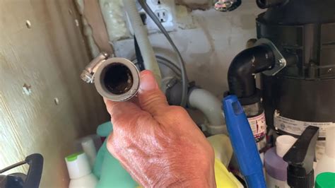 How To Unclog A Dishwasher Drain Hose To Garbage Disposal Youtube