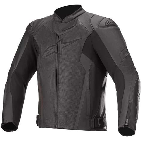 Alpinestars Faster V Airflow Leather Jacket Black Black Free Uk