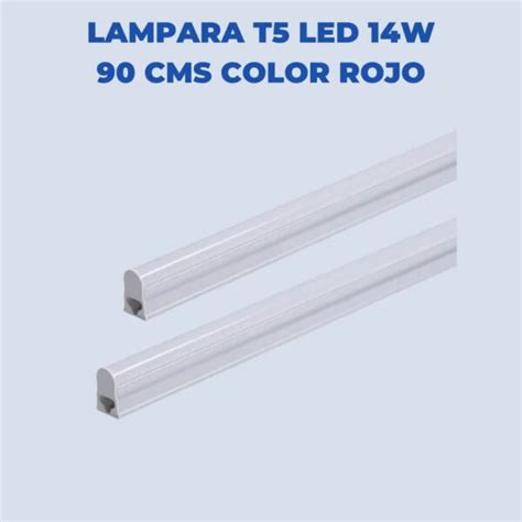 Lampara T5 Led 14W 90 Centimetros Luz Color Rojo – DISUCTRONICOS