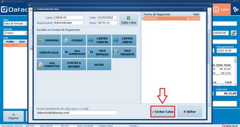 Como Fechar Um Caixa No Pdv Datacaixa Tecnologia