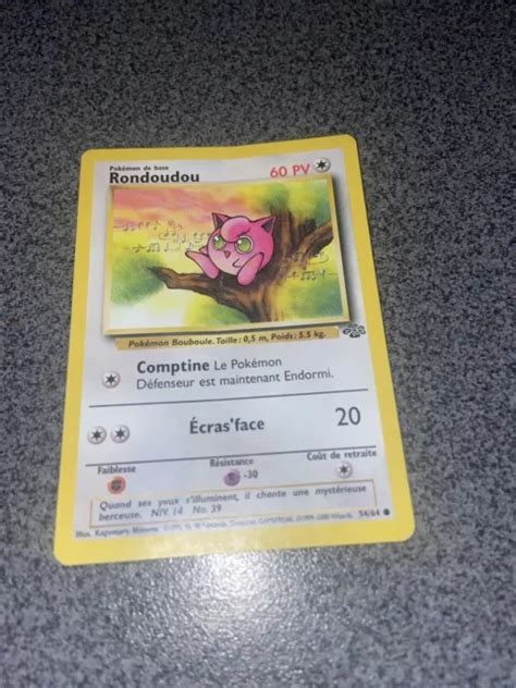 CARTE POKÉMON RONDOUDOU 54 64 EDITION 2 ED2 Jungle VF FR TBE EUR 1