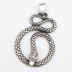 Silver Snake Pendant