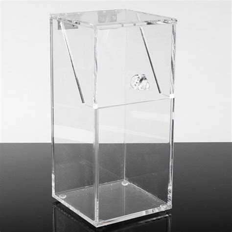 Acrylic clear container dustproof makeup case box cosmetic storage holder organizer brush Sale ...