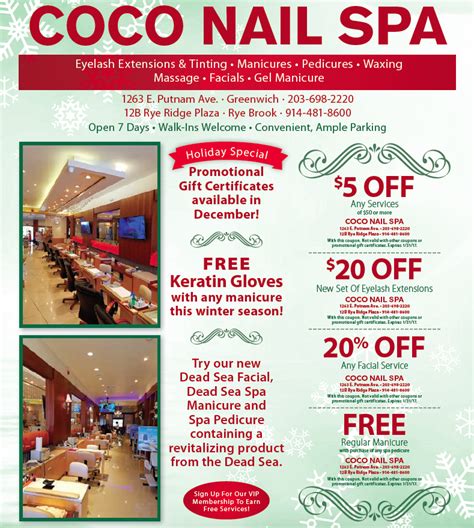 Rye Ridge Shopping Center Rye Ridge Holiday Specials At Coco Nail Spa