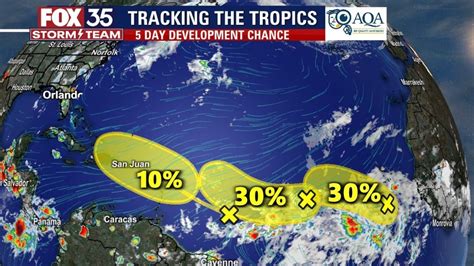 Nhc Tropical Depression May Form In Coming Days As 3 Waves Move Across