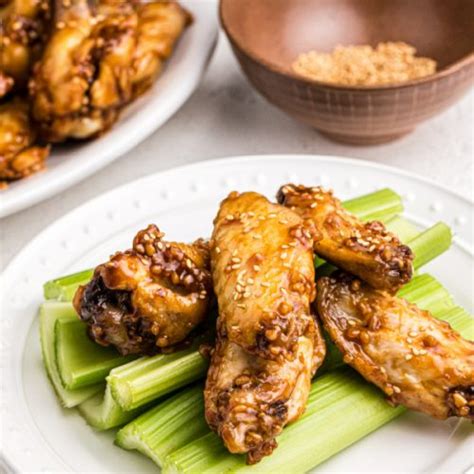 Air Fryer Honey Garlic Chicken Wings - PinkWhen