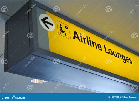 Airline Lounge Sign Stock Photo Image Of Dark Class 15570806