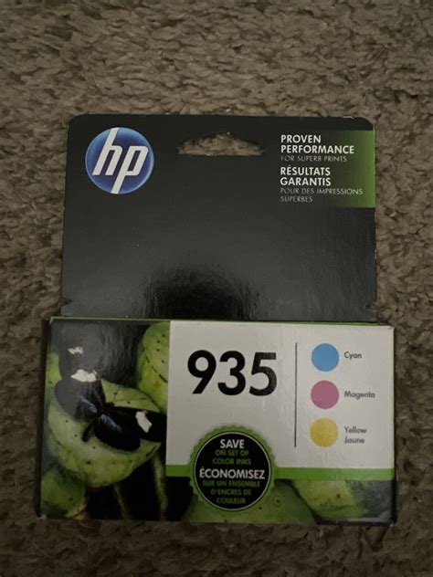 HP 935 3 Pack Cyan Magenta Yellow Original Ink Cartridges EXP 4 2018