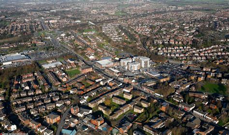 Prestwich Lancashire At Night Aerial Photograph Aerial Photographs Of