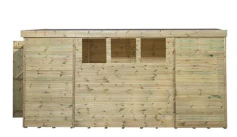 Empire 3000 Pent Garden Shed Wooden 14x6 14ft X 6ft Shiplap Tongue