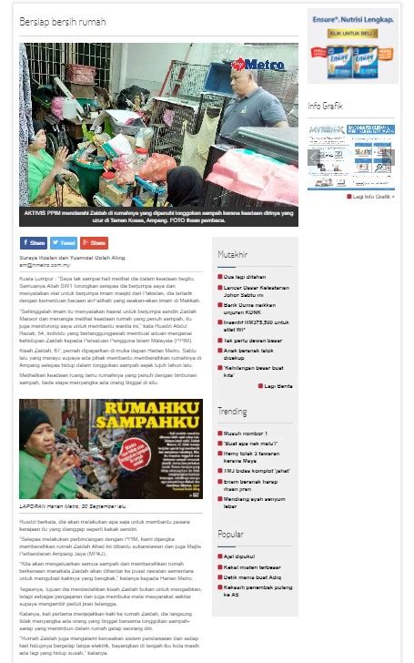 Bersiap Bersih Rumah Harian Metro 5 10 2017 Persatuan Pengguna