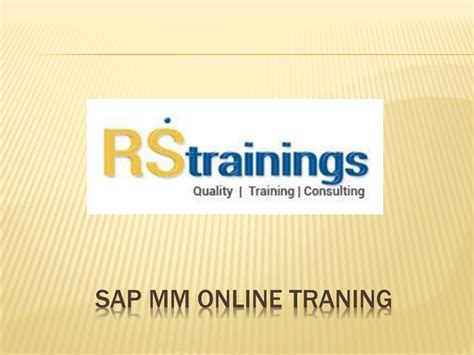 PPT Sap Mm Online Training Hyderabad PowerPoint Presentation Free