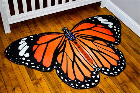 The Life Aisle Butterfly Rug 3x5 Area Rug Monarch Butterfly