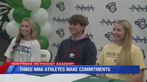 Northside Methodist Academy Has Three Athletes Sign With Colleges