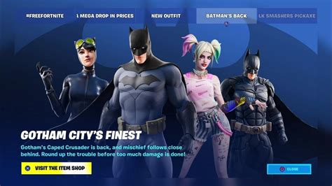 Fortnite Batman Caped Crusader Pack And Batman Gear Bundle Youtube