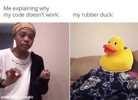 Rubber duck debugging gang : r/ProgrammerHumor