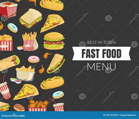 Fast Food Banner Template Menu Or Advertising Banner Poster Flyer